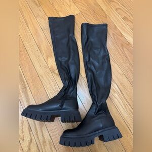 Black Over-the-Knee Zara Women's Boots